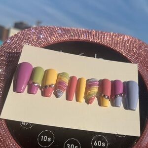 Unicorn 3D press on nails